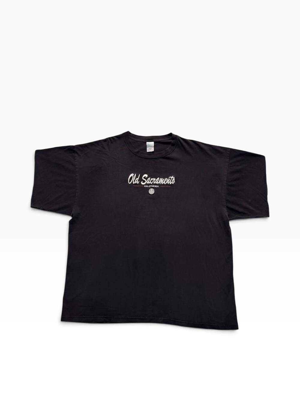 Teemax Heavy Weight Old Sacramento California Black T-Shirt